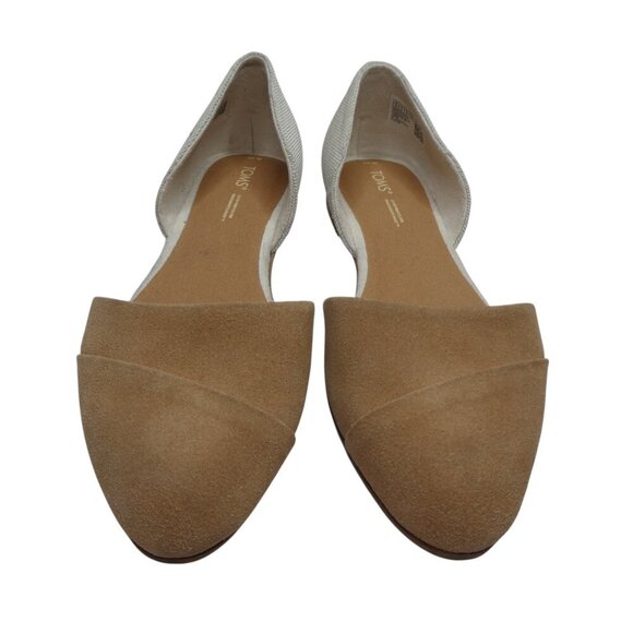 Toms Jutti Brown Suede D'orsay Flats Womens 10 - Picture 6 of 13